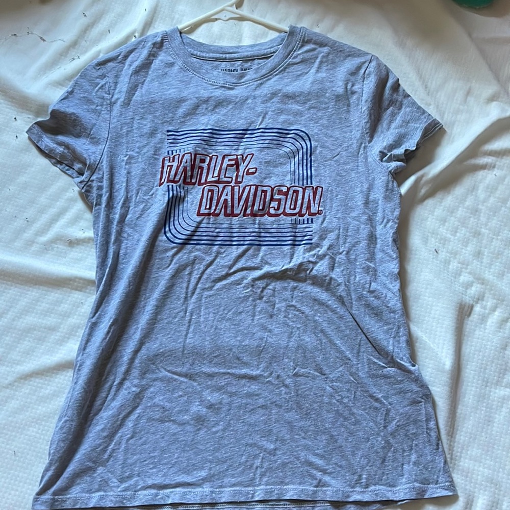 harley davidson gray tee